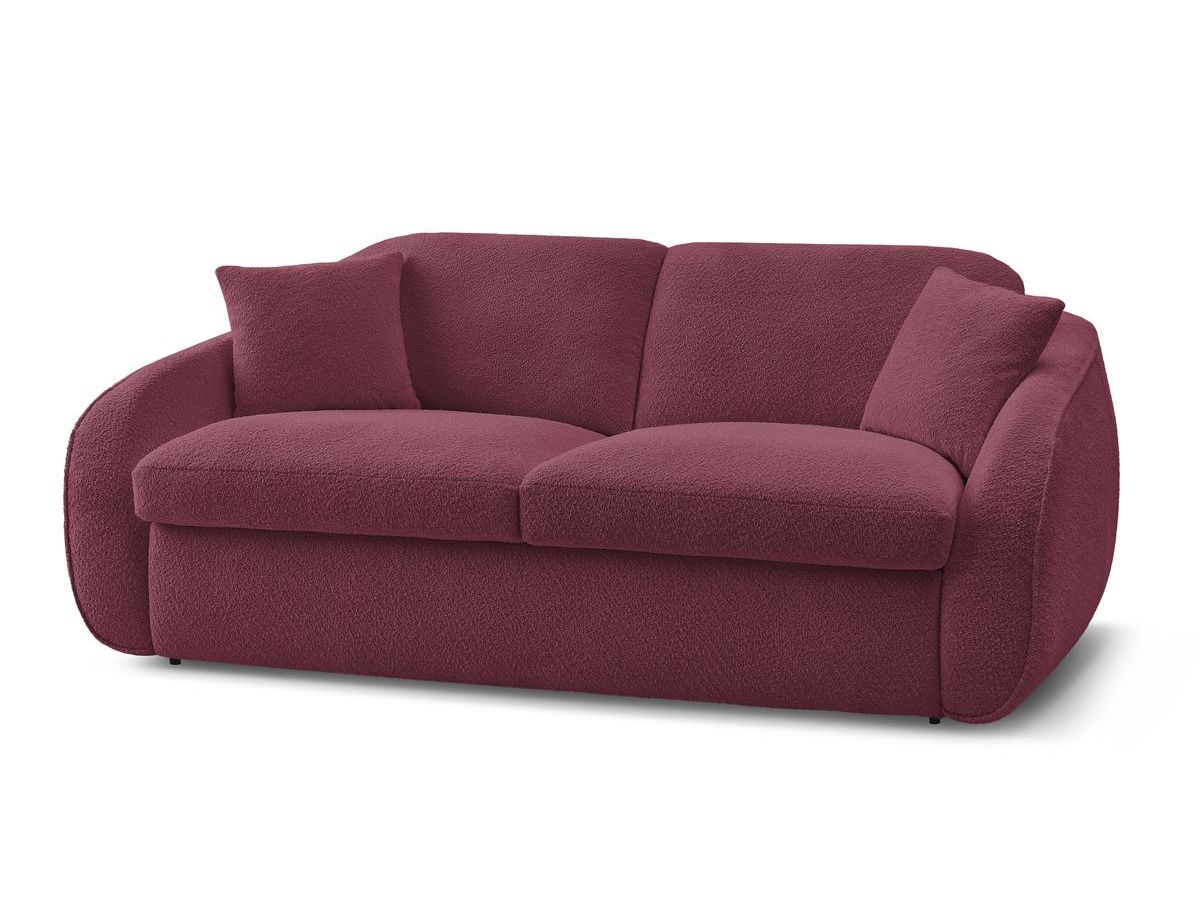 Cezanne - Straight Sofa Bed with Express Opening - Bouclé Fabric