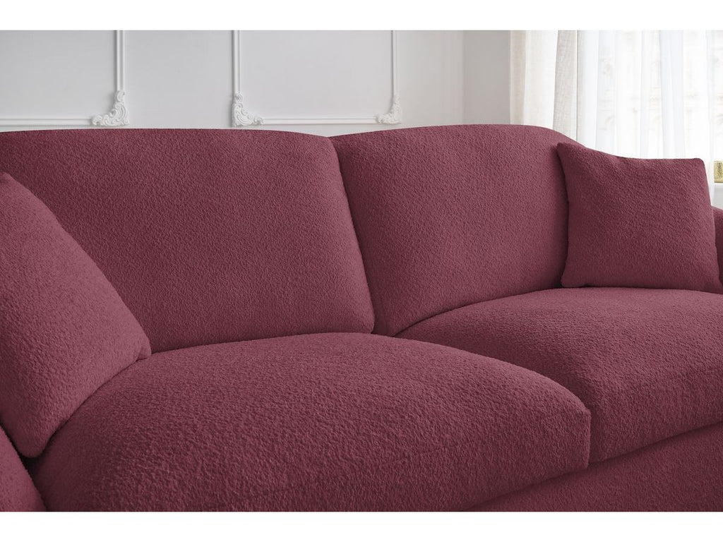 Cezanne - Straight Sofa Bed with Express Opening - Bouclé Fabric