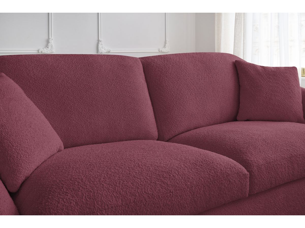 Cezanne - Straight Sofa Bed with Express Opening - Bouclé Fabric