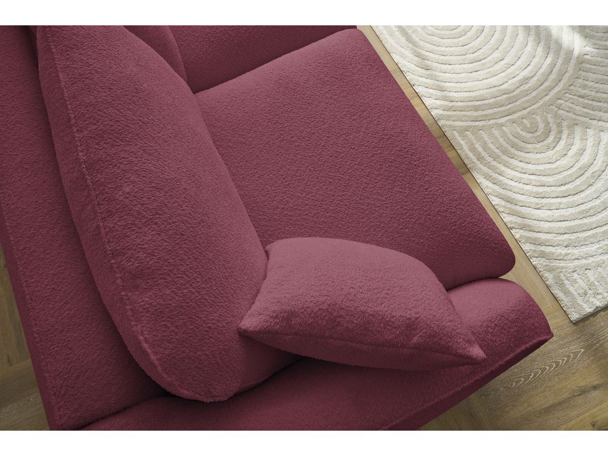 Cezanne - Straight Sofa Bed with Express Opening - Bouclé Fabric