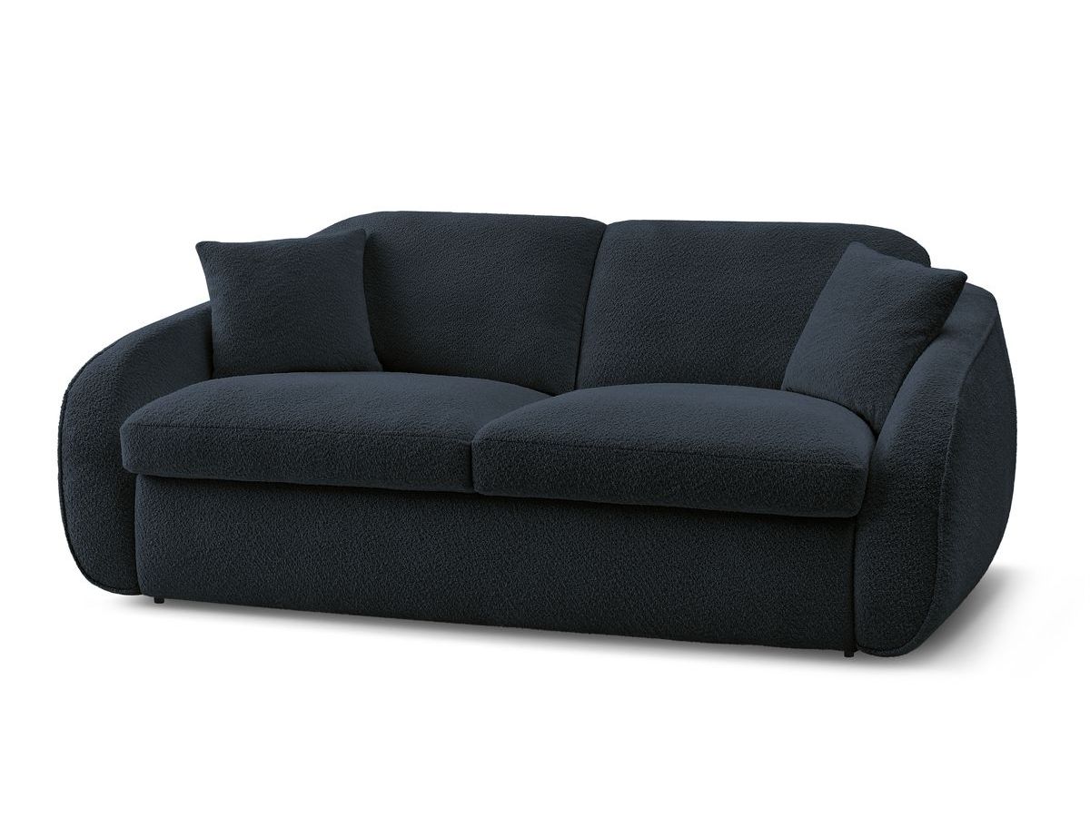 Cezanne - Straight Sofa Bed with Express Opening - Bouclé Fabric