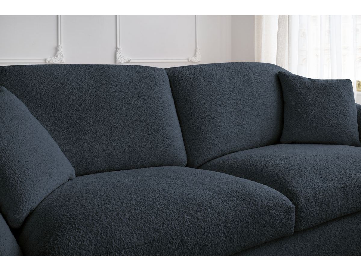 Cezanne - Straight Sofa Bed with Express Opening - Bouclé Fabric