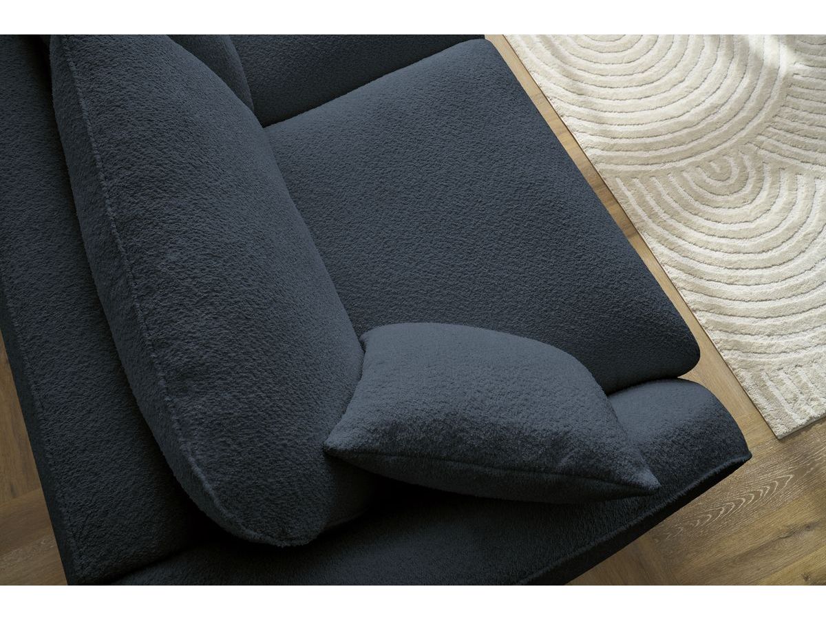 Cezanne - Straight Sofa Bed with Express Opening - Bouclé Fabric