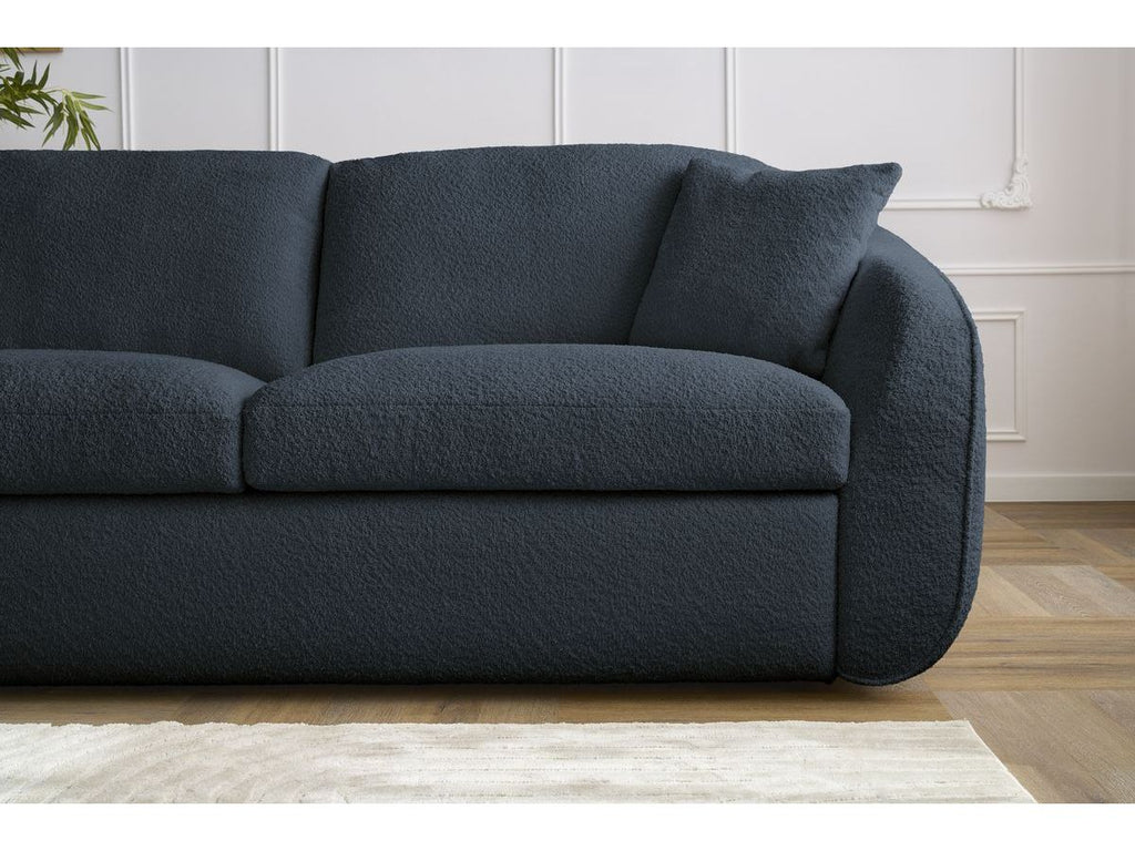Cezanne - Straight Sofa Bed with Express Opening - Bouclé Fabric