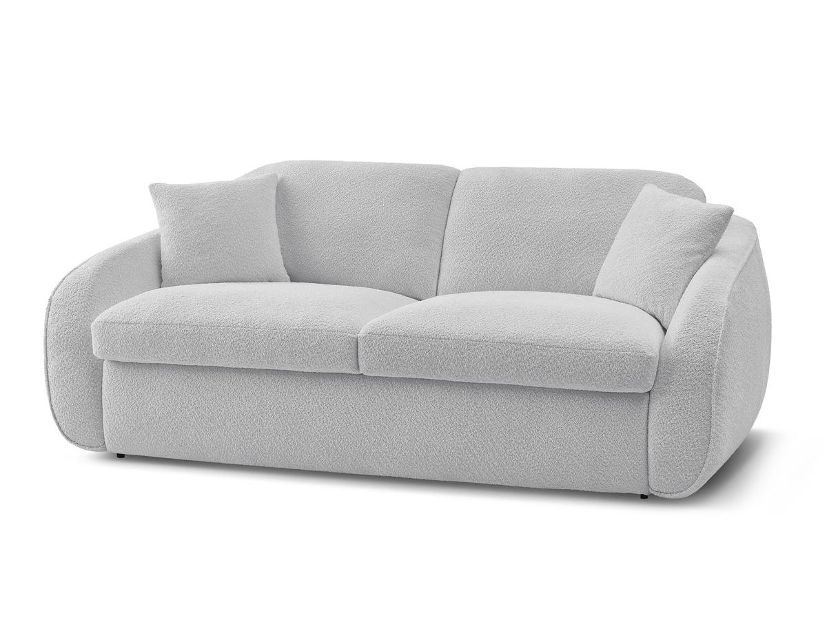 Cezanne - Straight Sofa Bed with Express Opening - Bouclé Fabric