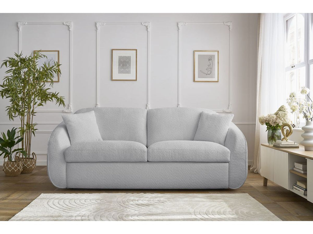 Cezanne - Straight Sofa Bed with Express Opening - Bouclé Fabric