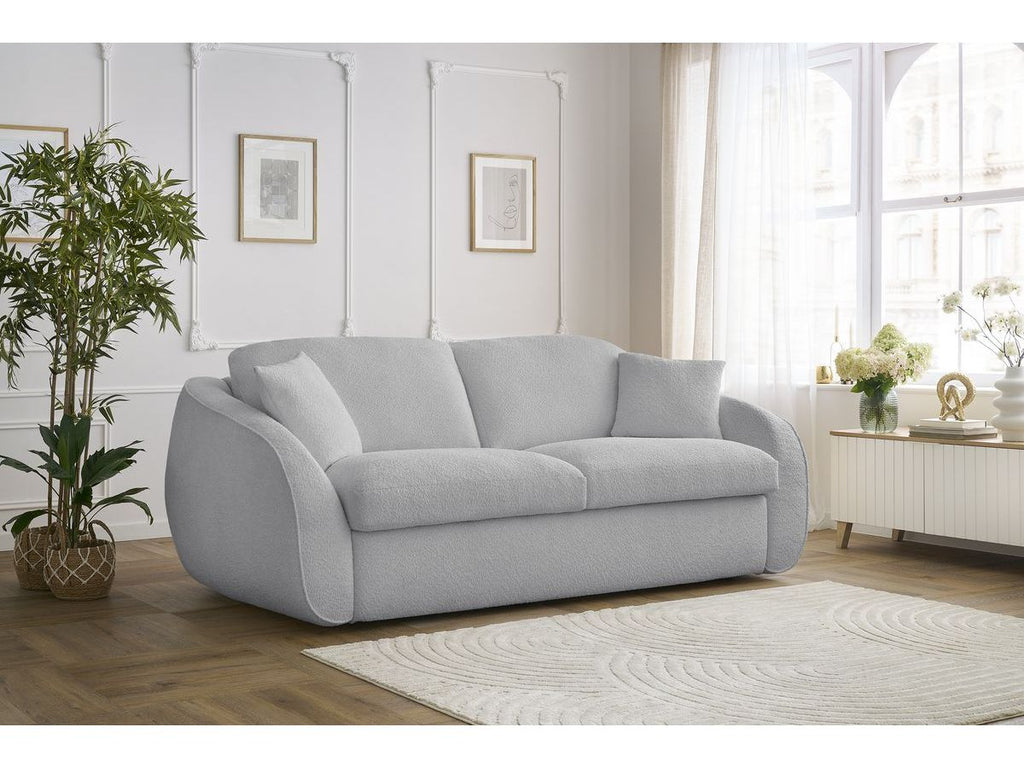 Cezanne - Straight Sofa Bed with Express Opening - Bouclé Fabric