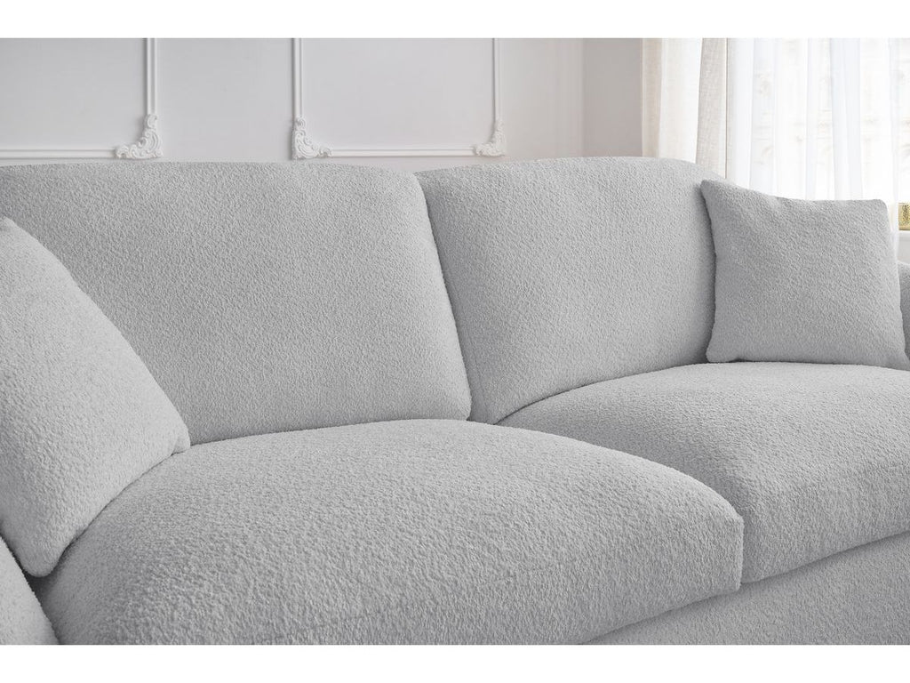 Cezanne - Straight Sofa Bed with Express Opening - Bouclé Fabric