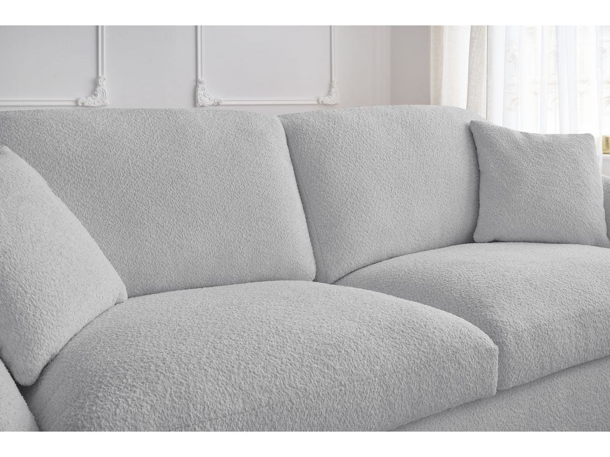 Cezanne - Straight Sofa Bed with Express Opening - Bouclé Fabric