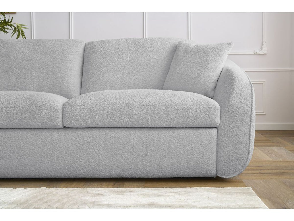 Cezanne - Straight Sofa Bed with Express Opening - Bouclé Fabric