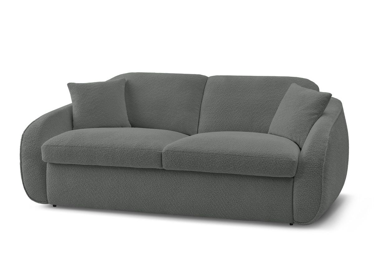 Cezanne - Straight Sofa Bed with Express Opening - Bouclé Fabric