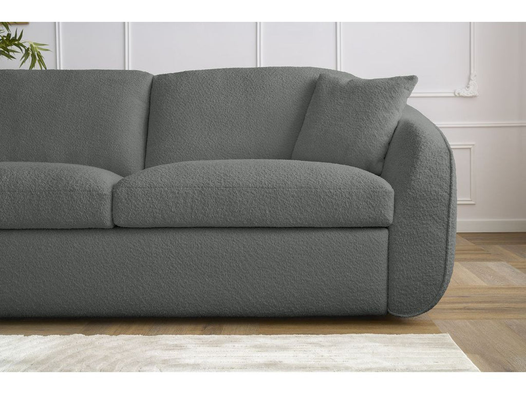 Cezanne - Straight Sofa Bed with Express Opening - Bouclé Fabric