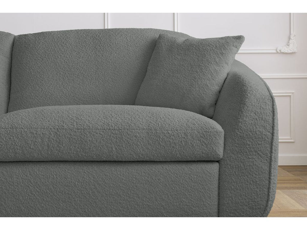 Cezanne - Straight Sofa Bed with Express Opening - Bouclé Fabric