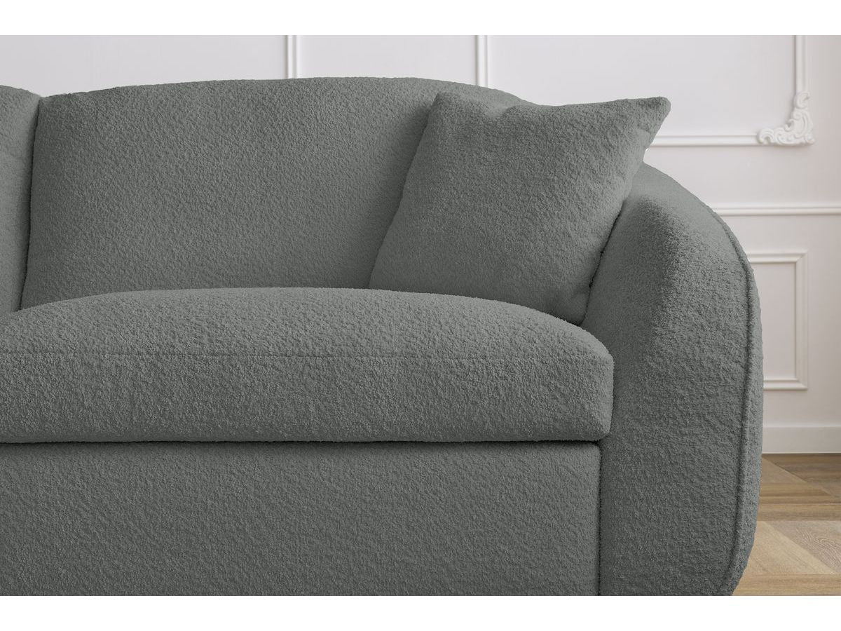 Cezanne - Straight Sofa Bed with Express Opening - Bouclé Fabric