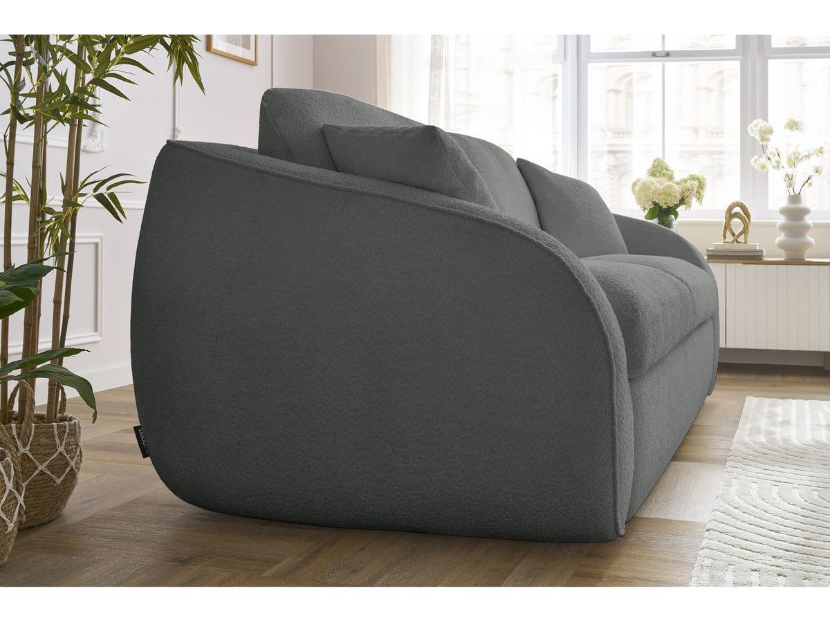 Cezanne - Straight Sofa Bed with Express Opening - Bouclé Fabric