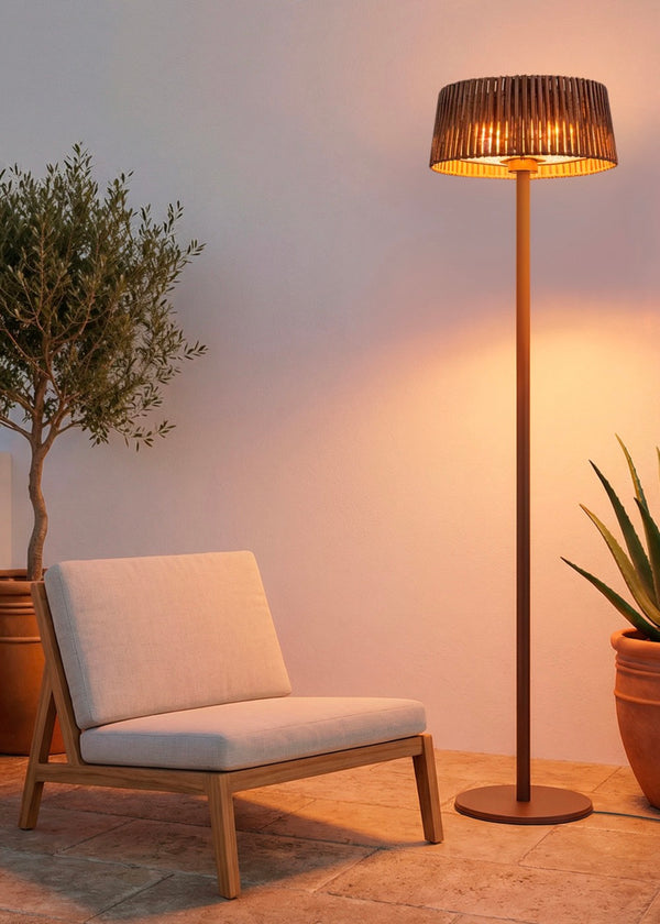Patio Heater - Infrared Stove For Terraces And Outdoor Use - Mocha