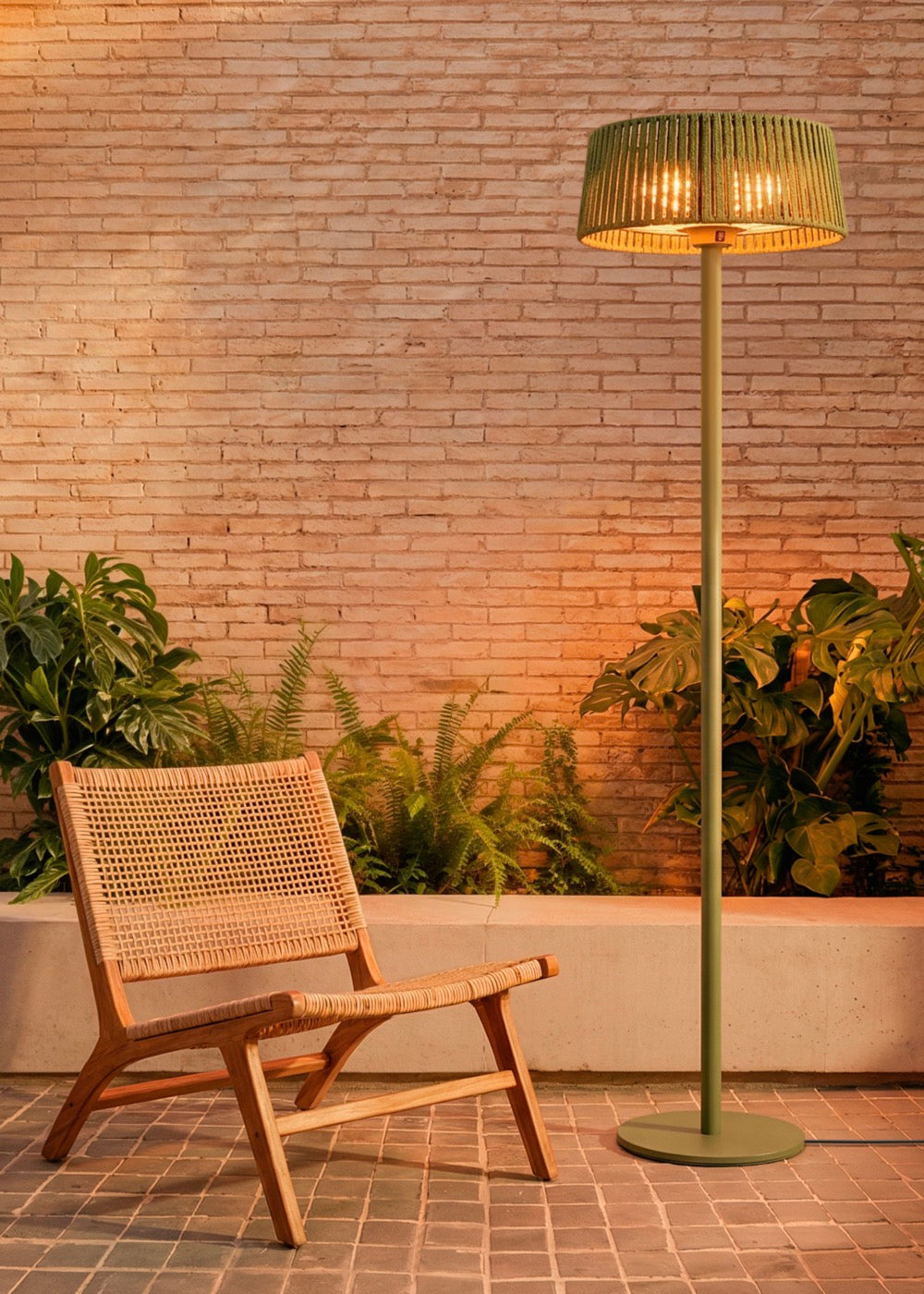 Patio Heater - Réchaud À Infrarouge Pour Terrasses Et Usage Extérieur - Vert Sauge