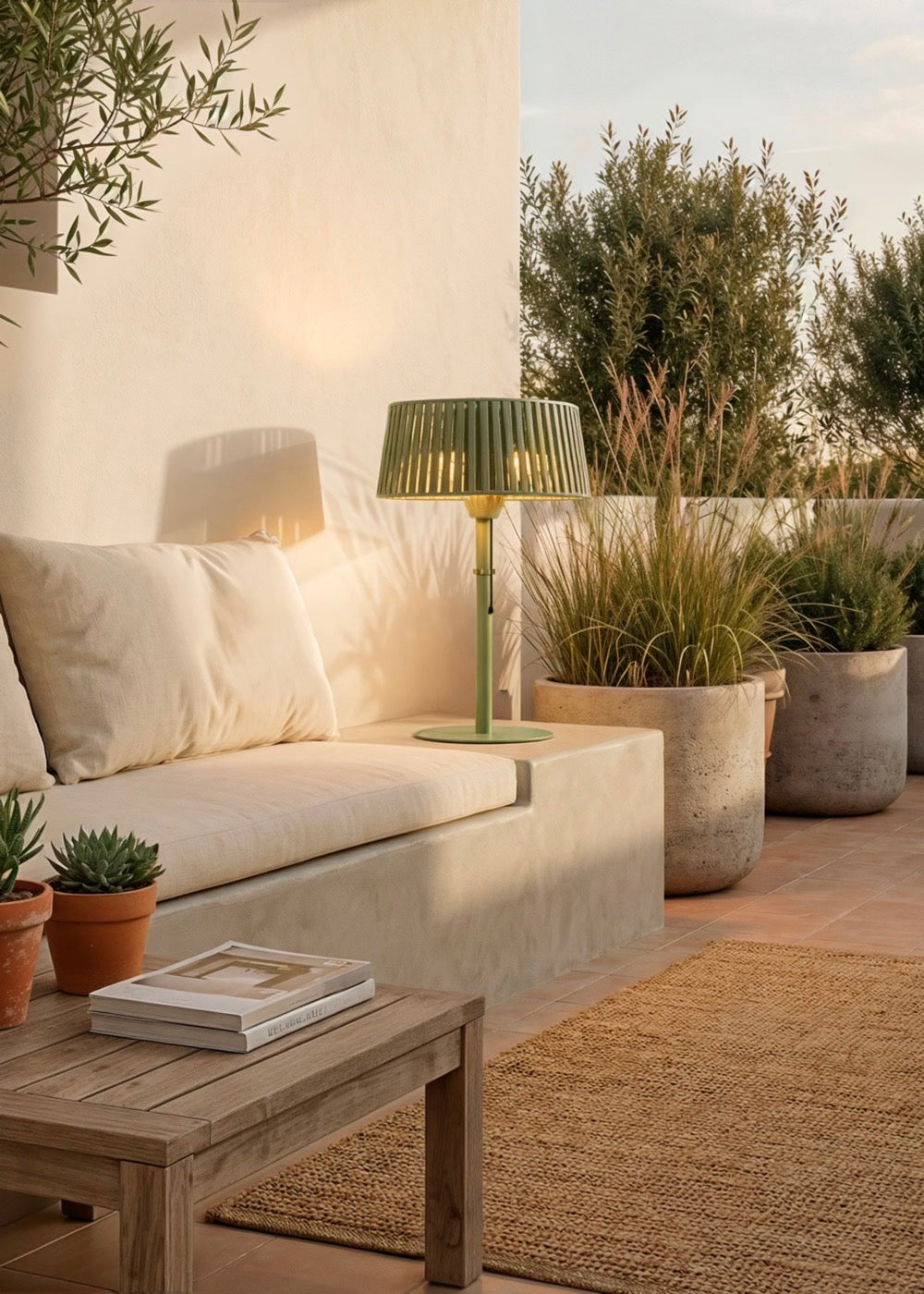 Patio Heater Compact - Poêle Infrarouge Pour Terrasses Et Espaces Extérieurs - Vert Sauge