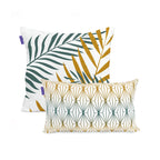 Foliage Mint Cushion Cover - Multicoloured