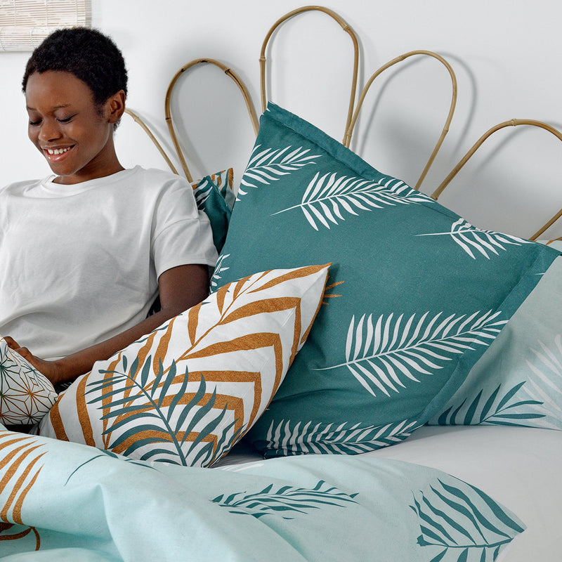 Foliage mint Cojin funda 60x60 cm