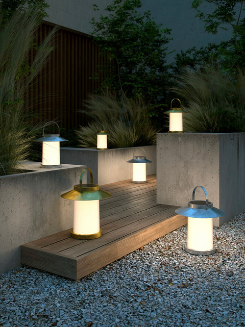 Luminaire Nomade Solaire Temple 30 - Brass