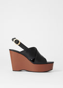 Shoes Bobbi Wedge Sandalette - Black - Women