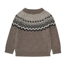 Fub - Jersey De Lana Merino Fair Isle Beige Melange