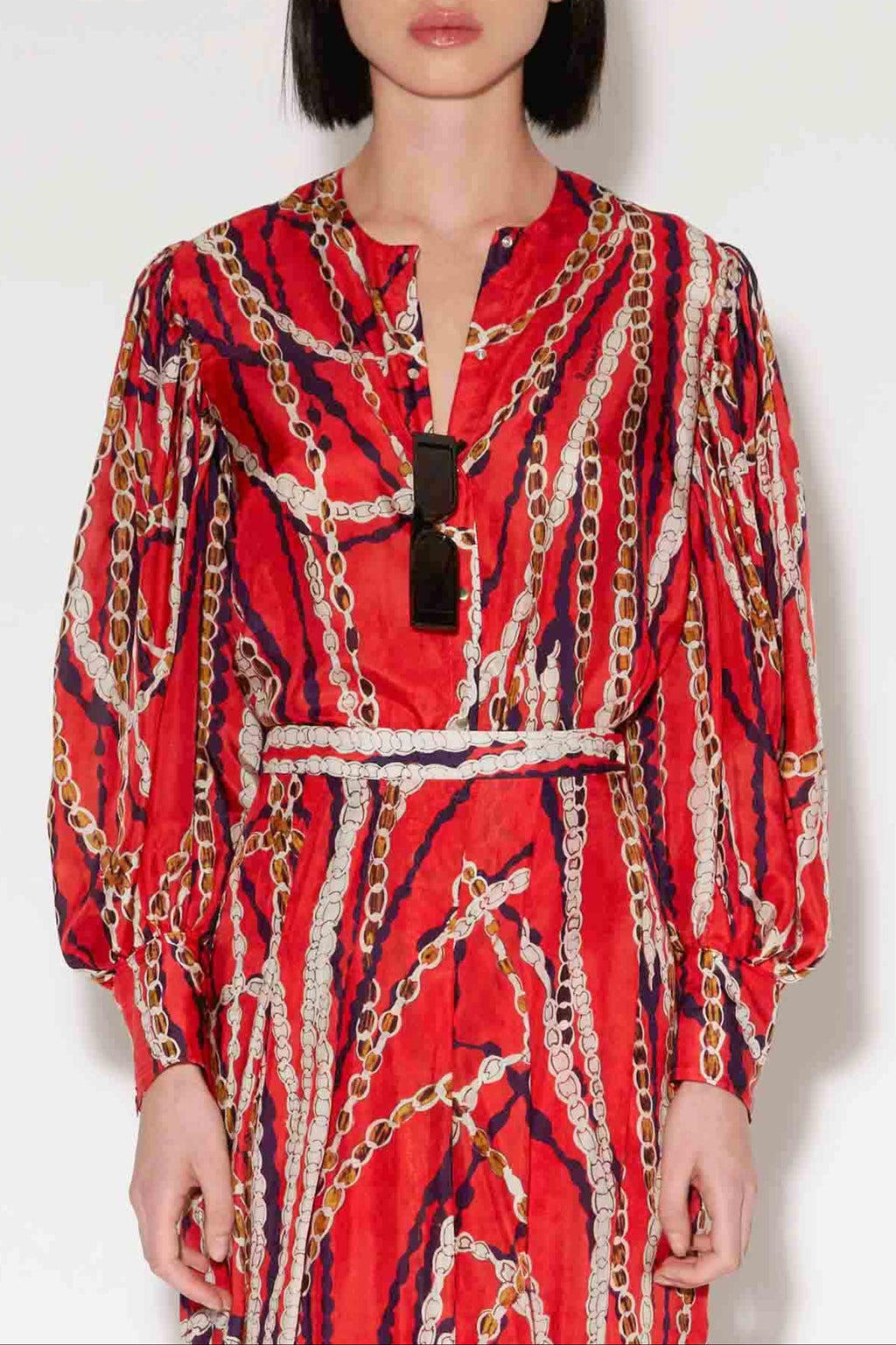 BLOUSE  HILL SEVIGNY ROUGE