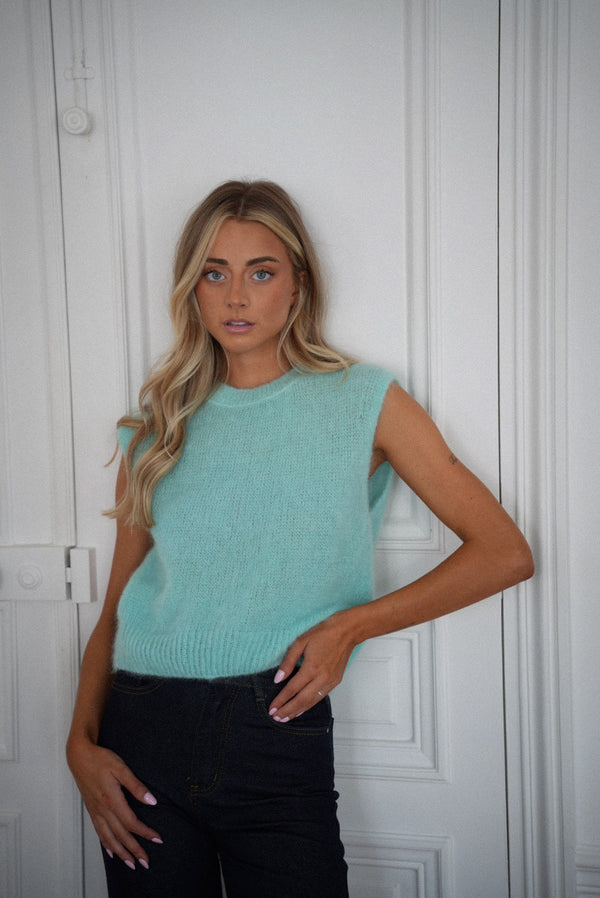 Maglione Smanicato Polino - Blu
