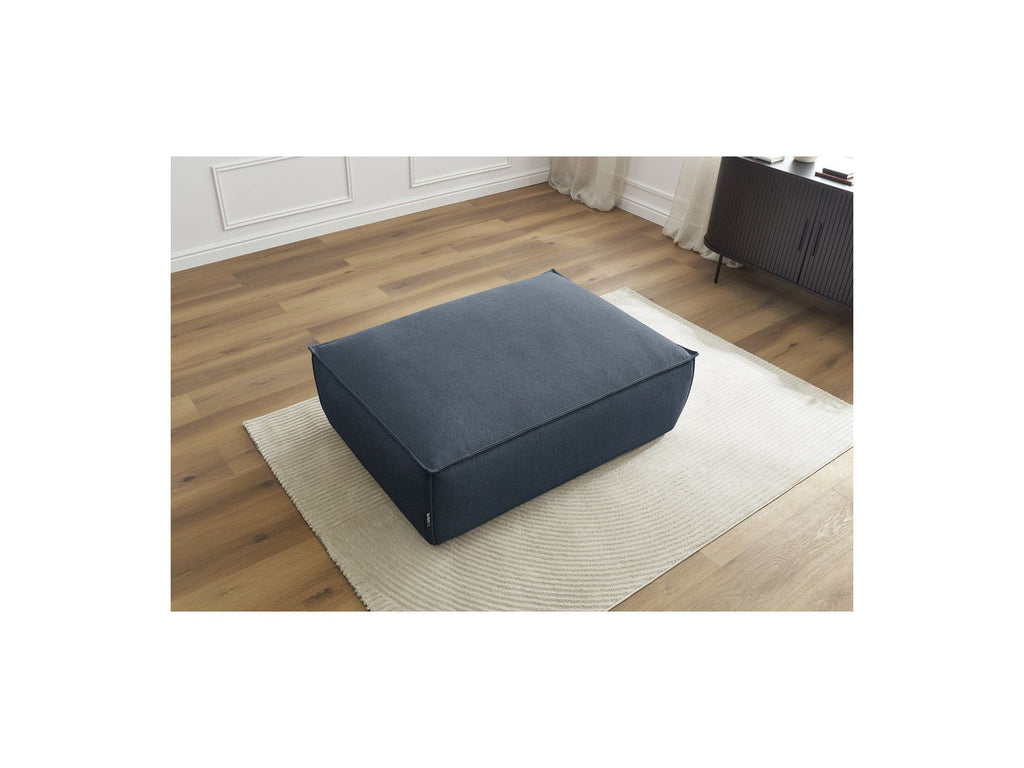 Pouf Boheme Tissu Chiné
