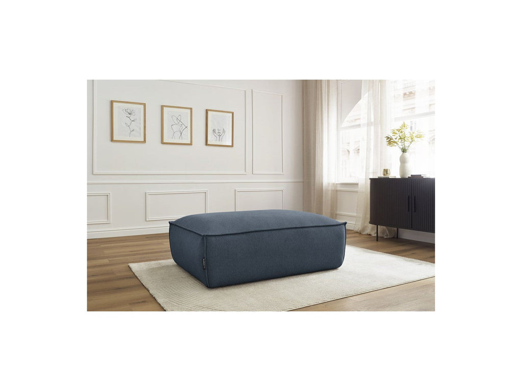 Pouf Boheme Tissu Chiné