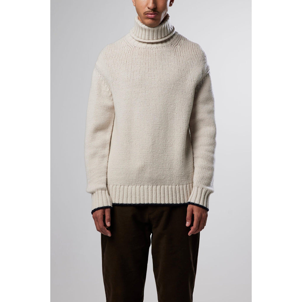 Bert Roll-Neck Jumper - Ecru