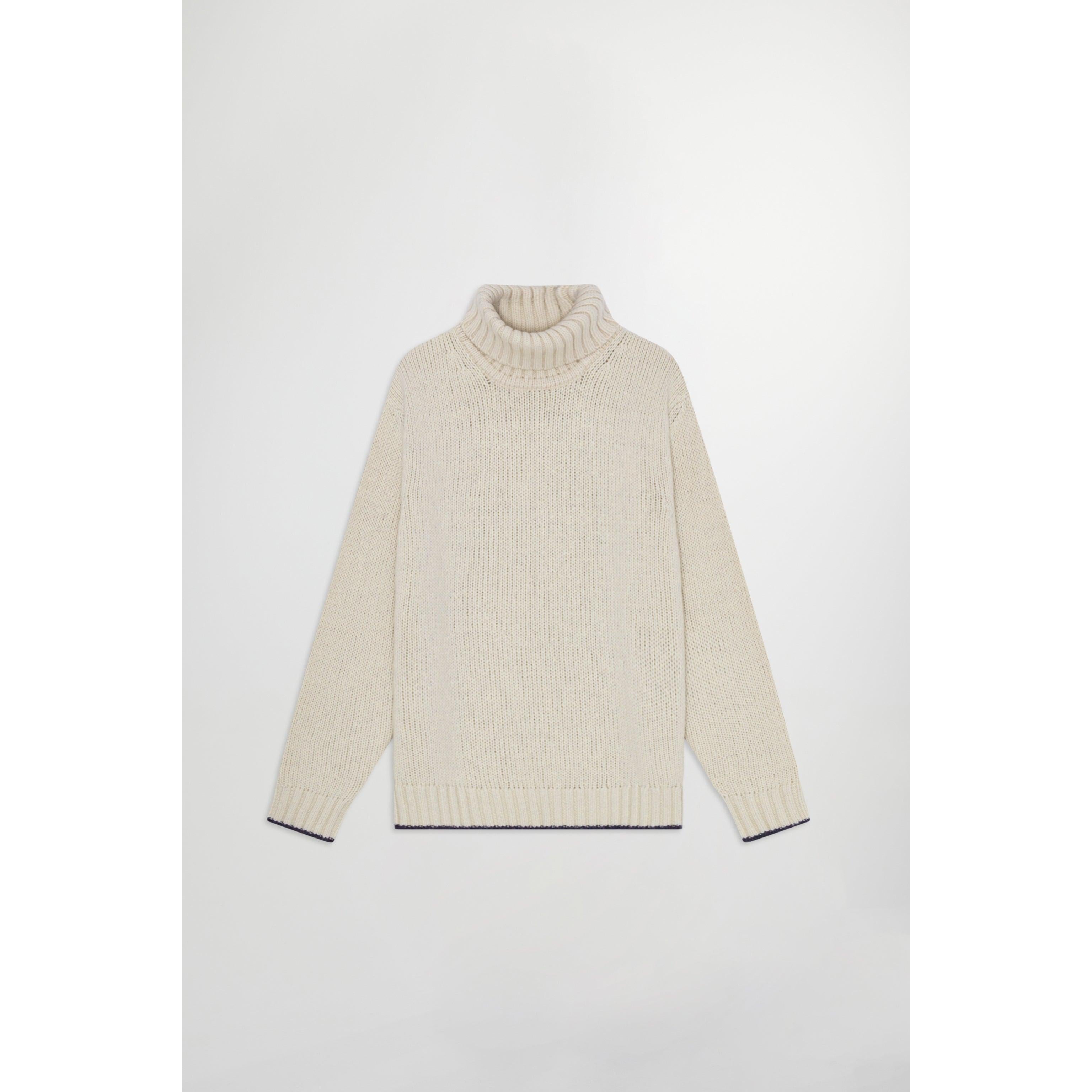 Bert Roll-Neck Jumper - Ecru