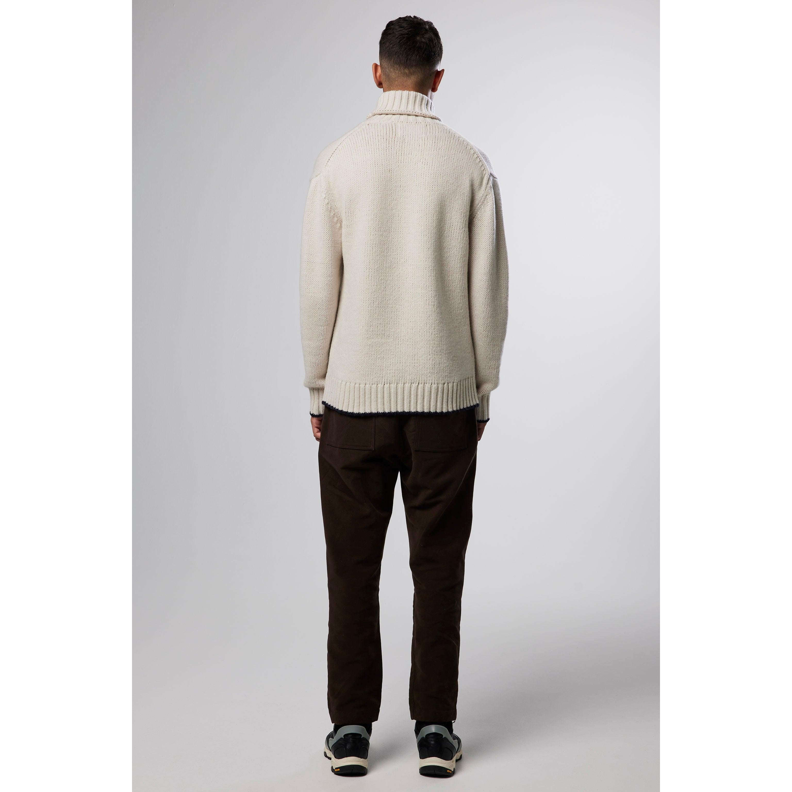 Bert Roll-Neck Jumper - Ecru