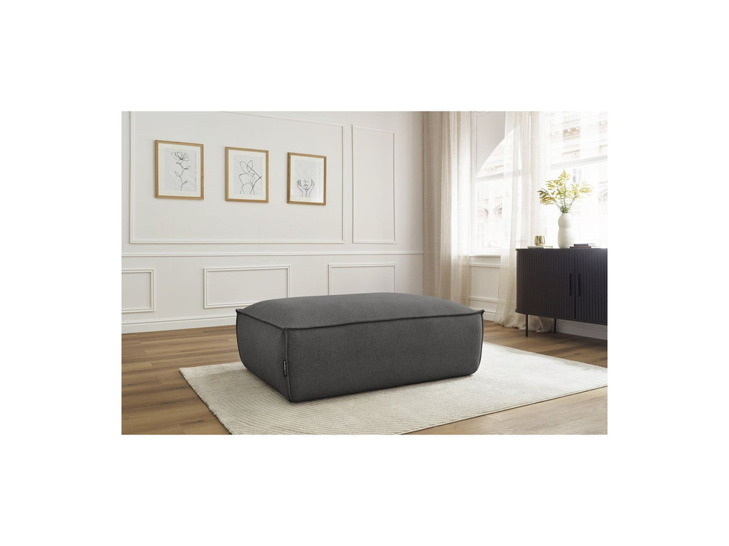 Pouf Boheme Tissu Chiné