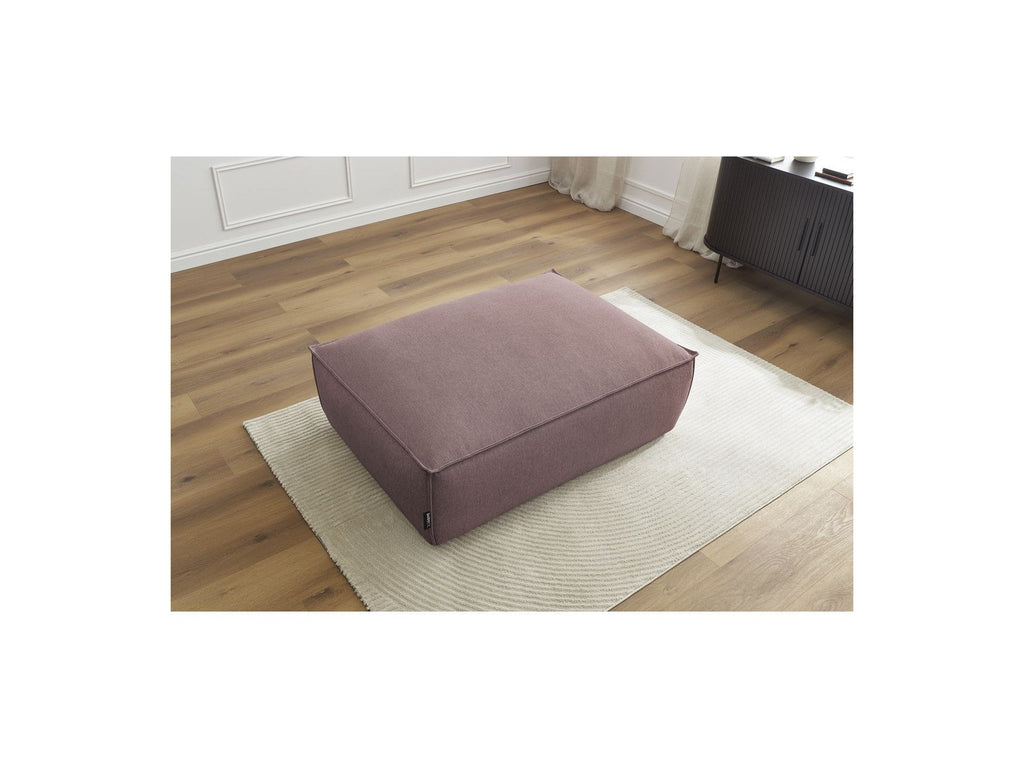 Pouf Boheme Tissu Chiné