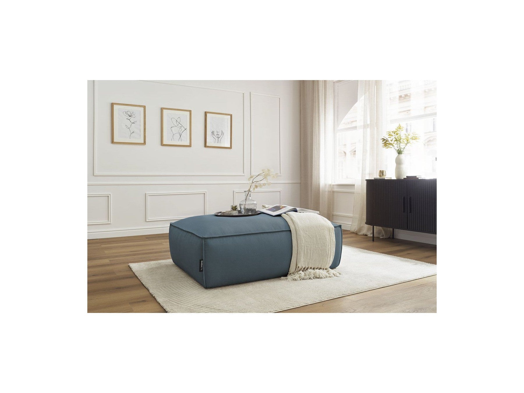Boheme Corduroy Ottoman