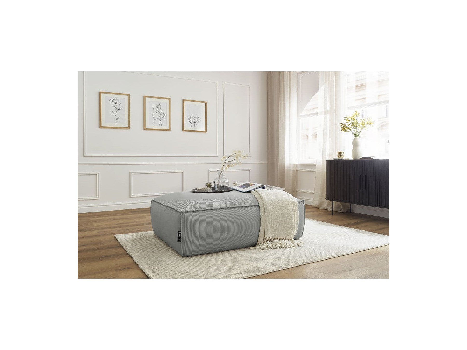 Boheme Corduroy Ottoman