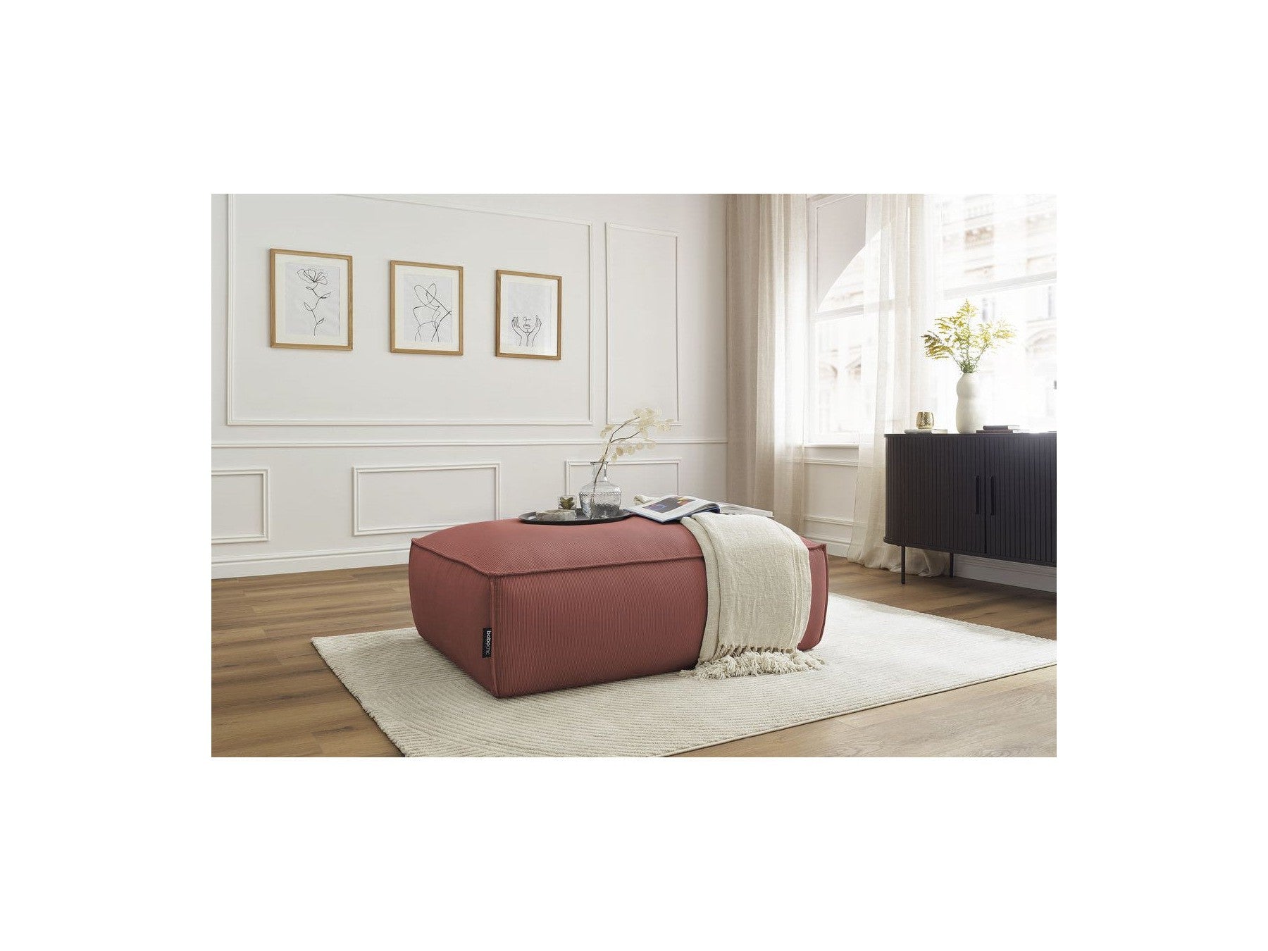Boheme Corduroy Ottoman