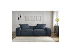 Fixed Straight 3-Seater Boheme Sofa in Flecked Fabric