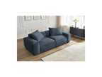 Fixed Straight 3-Seater Boheme Sofa in Flecked Fabric