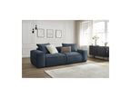 Fixed Straight 3-Seater Boheme Sofa in Flecked Fabric