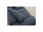 Fixed Straight 3-Seater Boheme Sofa in Flecked Fabric