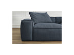 Fixed Straight 3-Seater Boheme Sofa in Flecked Fabric