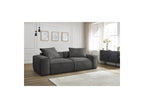 Fixed Straight 3-Seater Boheme Sofa in Flecked Fabric