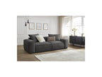 Fixed Straight 3-Seater Boheme Sofa in Flecked Fabric