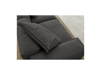 Fixed Straight 3-Seater Boheme Sofa in Flecked Fabric
