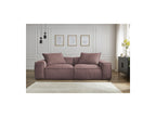 Fixed Straight 3-Seater Boheme Sofa in Flecked Fabric