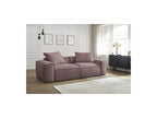 Fixed Straight 3-Seater Boheme Sofa in Flecked Fabric