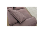 Fixed Straight 3-Seater Boheme Sofa in Flecked Fabric